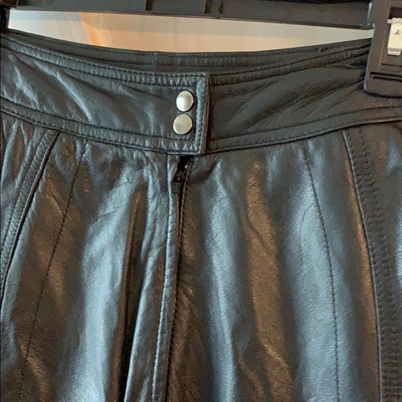 Sold❣️Vintage Leather Pencil Skirt - Picture 2 of 8